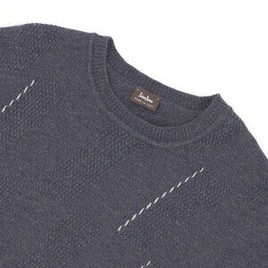 NEIMAN MARCUS Men's 100% Virgin Wool Gray Sweater Made in Italy Size 56 (US 46)
